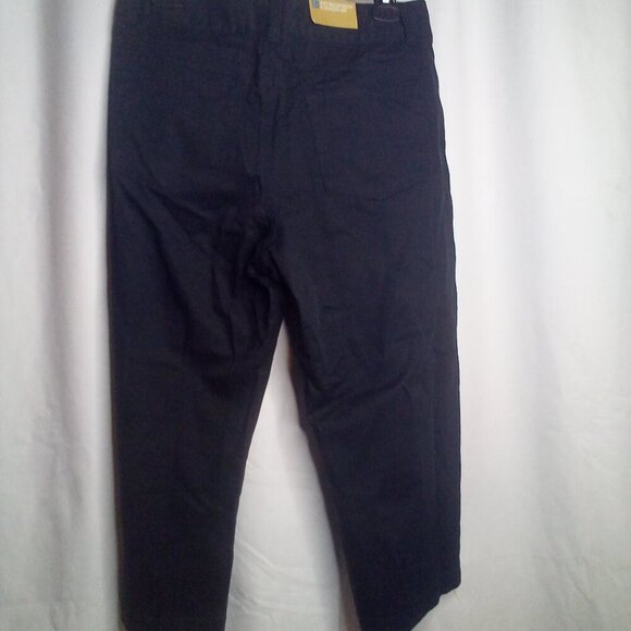 Merona Cropped Pants 10 Fit 1 Below Waist Relaxed Hip Black - Picture 5 of 14